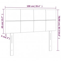 Acquista Testiera Rosa 100x5x78/88 cm in Velluto con riferimento GHV-346045 della ditta GARDENHOME