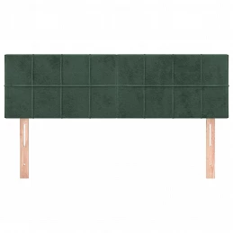 Acquista Testiere 2 pz Verde Scuro 72x5x78/88 cm in Velluto con riferimento GHV-346057 della ditta GARDENHOME