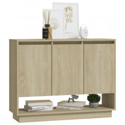 Acquista Credenza Rovere Sonoma 97x31x75 cm in Truciolato con riferimento GHV-809533 della ditta GARDENHOME