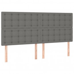 Acquista Testiera a LED GrigioScuro 160x5x118/128cm inTessuto con riferimento GHV-3122865 della ditta GARDENHOME
