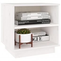 Acquista Comodino Bianco 40x34x40 cm in Legno Massello di Pino con riferimento GHV-813327 della ditta GARDENHOME