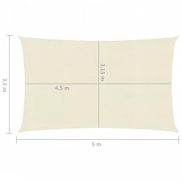 Acquista Vela Parasole 160 g/m² Crema 3,5x5 m in HDPE con riferimento GHV-311187 della ditta GARDENHOME