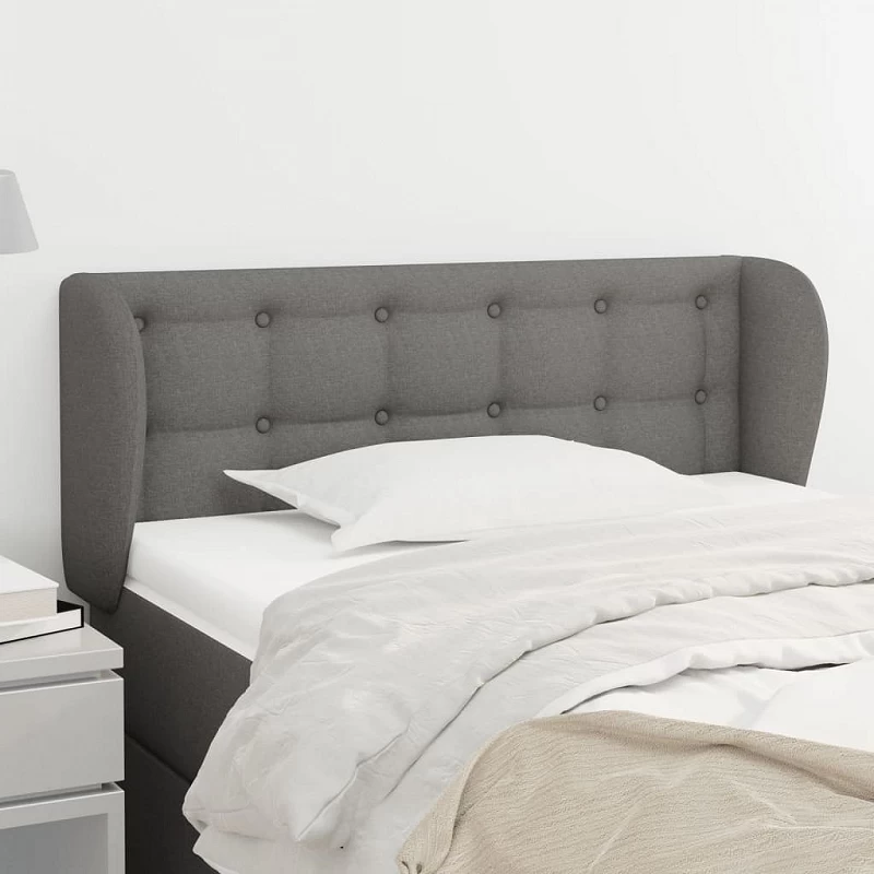 Acquista Testiera ad Orecchio Grigio Scuro 93x23x78/88 cm in Tessuto con riferimento GHV-3117561 della ditta GARDENHOME