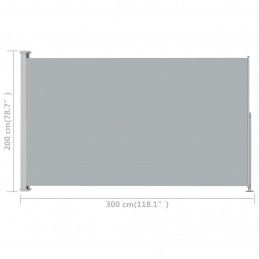 Acquista Tenda Laterale Retrattile per Patio 200x300 cm Grigia con riferimento GHV-313413 della ditta GARDENHOME