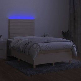 Acquista Letto a Molle con Materasso e LED Crema 120x200cm in Tessuto con riferimento GHV-3135506 della ditta GARDENHOME