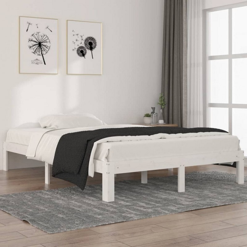 Acquista Giroletto Bianco in Legno Massello di Pino 140x200 cm con riferimento GHV-810366 della ditta GARDENHOME