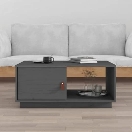 Acquista Tavolino da Salotto Grigio 80x50x35,5 cm Legno Massello di Pino con riferimento GHV-818262 della ditta GARDENHOME