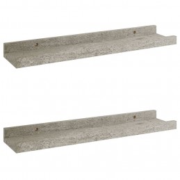 Acquista Mensole da Parete 2 pz Grigio Cemento 40x9x3 cm con riferimento GHV-326699 della ditta GARDENHOME