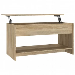 Acquista Tavolino Salotto Rovere Sonoma 102x50x52,5 cm Legno Multistrato con riferimento GHV-809650 della ditta GARDENHOME