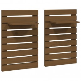 Acquista Mensole da Letto a Parete 2 pz Miele Legno Massello di Pino con riferimento GHV-824771 della ditta GARDENHOME
