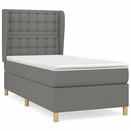 Acquista Giroletto a Molle con Materasso Grigio Scuro 90x200 cm Tessuto con riferimento GHV-3128814 della ditta GARDENHOME