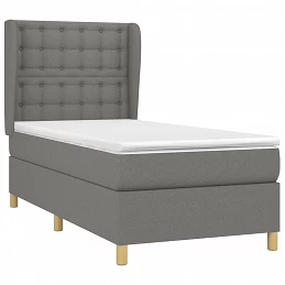 Acquista Giroletto a Molle con Materasso Grigio Scuro 90x200 cm Tessuto con riferimento GHV-3128814 della ditta GARDENHOME