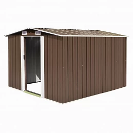 Acquista Capanno da Giardino 257x298x178 cm in Metallo Marrone con riferimento GHV-143343 della ditta GARDENHOME