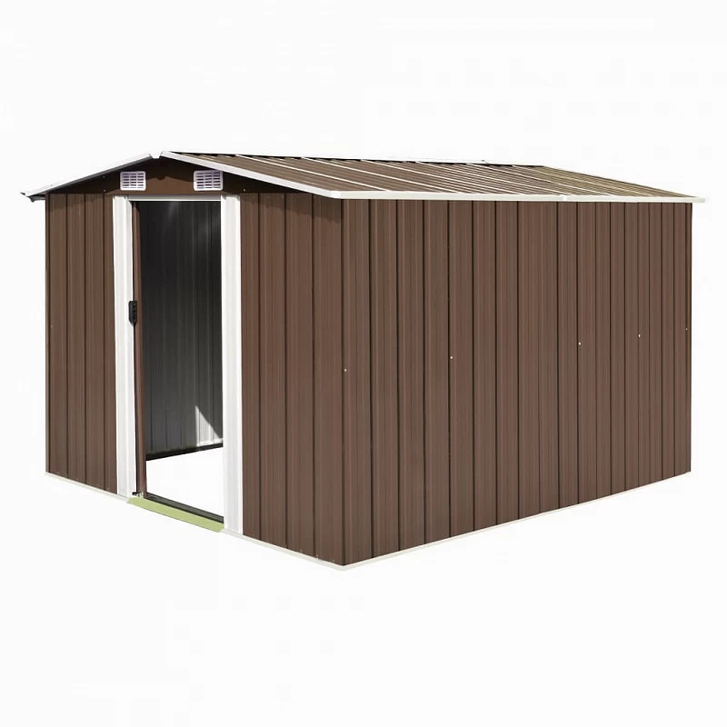 Acquista Capanno da Giardino 257x298x178 cm in Metallo Marrone con riferimento GHV-143343 della ditta GARDENHOME