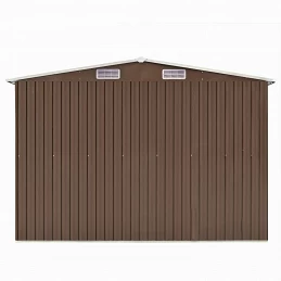 Acquista Capanno da Giardino 257x298x178 cm in Metallo Marrone con riferimento GHV-143343 della ditta GARDENHOME