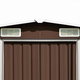 Acquista Capanno da Giardino 257x298x178 cm in Metallo Marrone con riferimento GHV-143343 della ditta GARDENHOME