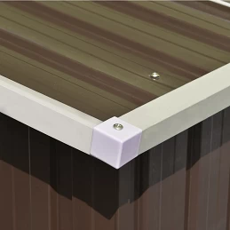 Acquista Capanno da Giardino 257x298x178 cm in Metallo Marrone con riferimento GHV-143343 della ditta GARDENHOME