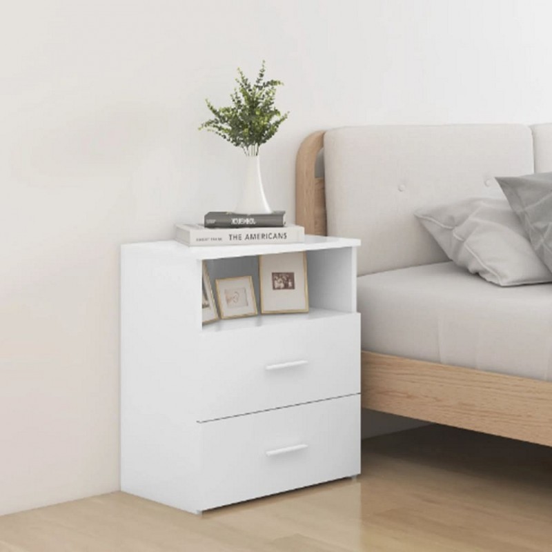 Acquista Comodino Bianco 50x32x60 cm con riferimento GHV-803272 della ditta GARDENHOME