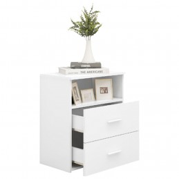 Acquista Comodino Bianco 50x32x60 cm con riferimento GHV-803272 della ditta GARDENHOME
