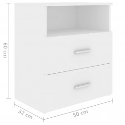 Acquista Comodino Bianco 50x32x60 cm con riferimento GHV-803272 della ditta GARDENHOME