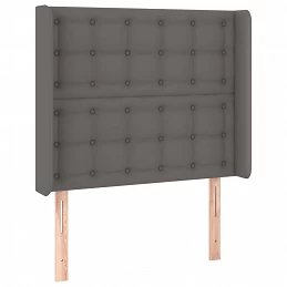 Acquista Testiera a LED Grigio 93x16x118/128 cm in Similpelle con riferimento GHV-3124130 della ditta GARDENHOME
