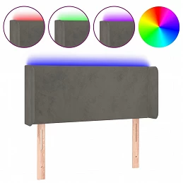 Acquista Testiera a LED Grigio Scuro 83x16x78/88 cm in Velluto con riferimento GHV-3122987 della ditta GARDENHOME