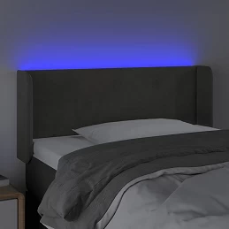 Acquista Testiera a LED Grigio Scuro 83x16x78/88 cm in Velluto con riferimento GHV-3122987 della ditta GARDENHOME