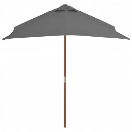 Acquista Ombrellone da Esterni con Palo in Legno 150x200 cm Antracite con riferimento GHV-44535 della ditta GARDENHOME