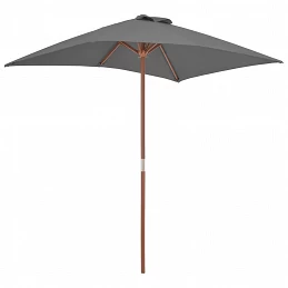 Acquista Ombrellone da Esterni con Palo in Legno 150x200 cm Antracite con riferimento GHV-44535 della ditta GARDENHOME