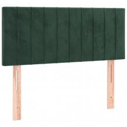 Acquista Letto a Molle con Materasso e LED Verde Scuro 90x200cm Velluto con riferimento GHV-3134504 della ditta GARDENHOME