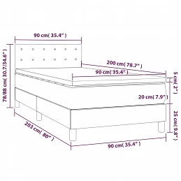 Acquista Giroletto a Molle con Materasso Verde Scuro 90x200 cm Velluto con riferimento GHV-3141524 della ditta GARDENHOME
