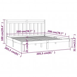 Acquista Giroletto Grigio in Legno Massello 200x200 cm con riferimento GHV-3105272 della ditta GARDENHOME