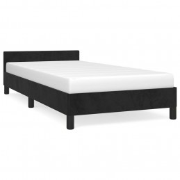 Acquista Giroletto con Testiera Nero 90x200 cm in Velluto con riferimento GHV-347551 della ditta GARDENHOME