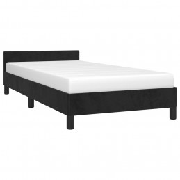 Acquista Giroletto con Testiera Nero 90x200 cm in Velluto con riferimento GHV-347551 della ditta GARDENHOME