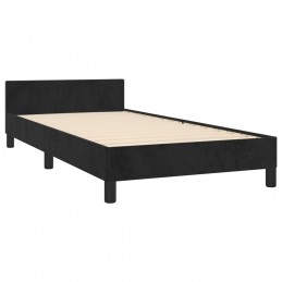 Acquista Giroletto con Testiera Nero 90x200 cm in Velluto con riferimento GHV-347551 della ditta GARDENHOME