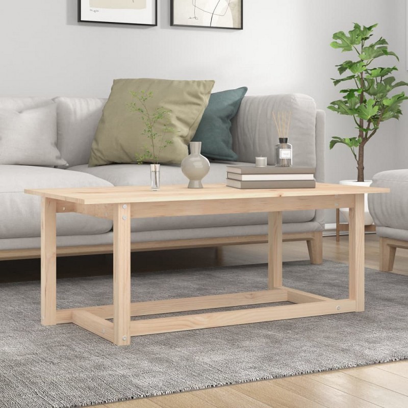 Acquista Tavolino da Salotto 110x55x45 cm Legno Massello di Pino con riferimento GHV-822167 della ditta GARDENHOME