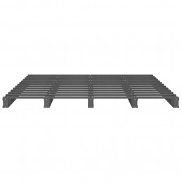 Acquista Letto a Pallet Grigio 150x200 cm Massello di Pino 5FT King Size con riferimento GHV-821399 della ditta GARDENHOME