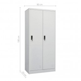 Acquista Armadio Grigio Chiaro 80x50x180 cm in Acciaio con riferimento GHV-335967 della ditta GARDENHOME