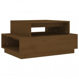 Acquista Tavolino da Salotto Miele 80x55x40,5 cm Legno Massello di Pino con riferimento GHV-814517 della ditta GARDENHOME