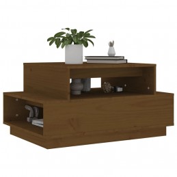 Acquista Tavolino da Salotto Miele 80x55x40,5 cm Legno Massello di Pino con riferimento GHV-814517 della ditta GARDENHOME