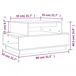 Acquista Tavolino da Salotto Miele 80x55x40,5 cm Legno Massello di Pino con riferimento GHV-814517 della ditta GARDENHOME