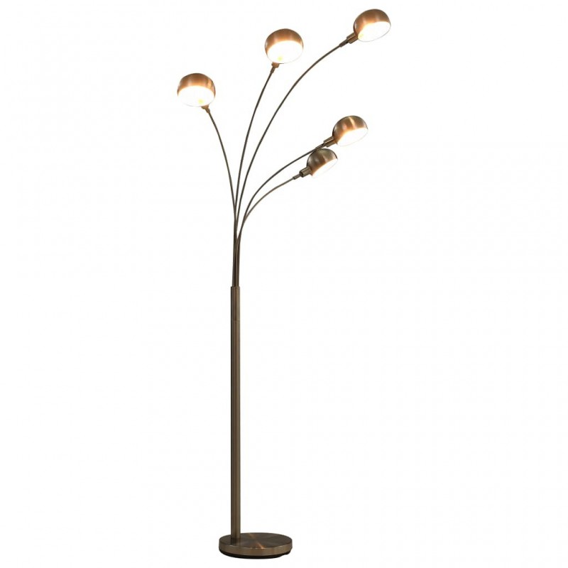 Acquista Lampada da Terra 200 cm 5 Bulbi E14 Argento con riferimento GHV-282417 della ditta GARDENHOME