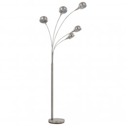 Acquista Lampada da Terra 200 cm 5 Bulbi E14 Argento con riferimento GHV-282417 della ditta GARDENHOME