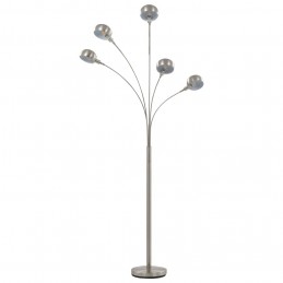 Acquista Lampada da Terra 200 cm 5 Bulbi E14 Argento con riferimento GHV-282417 della ditta GARDENHOME