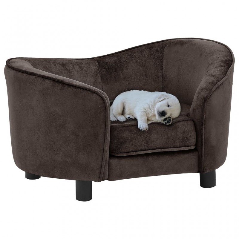 Acquista Divano per Cani Marrone 69x49x40 cm in Peluche con riferimento GHV-170942 della ditta GARDENHOME