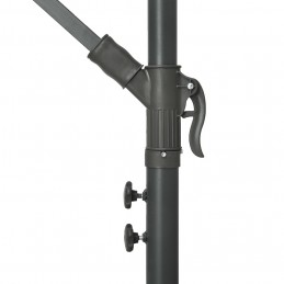 Acquista Ombrellone a Sbalzo con LED e Palo in Acciaio 300 cm Azzurro con riferimento GHV-47137 della ditta GARDENHOME