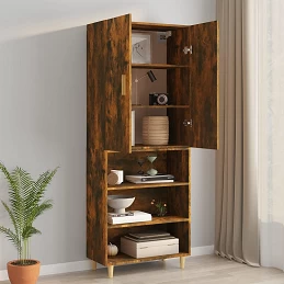 Acquista Armadietto Pensile a Parete Rovere Fumo 69,5x34x90 cm con riferimento GHV-817381 della ditta GARDENHOME