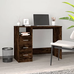 Acquista Scrivania Cassetti Rovere Fumo 102x50x76 cm Legno Multistrato con riferimento GHV-823037 della ditta GARDENHOME
