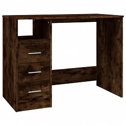 Acquista Scrivania Cassetti Rovere Fumo 102x50x76 cm Legno Multistrato con riferimento GHV-823037 della ditta GARDENHOME