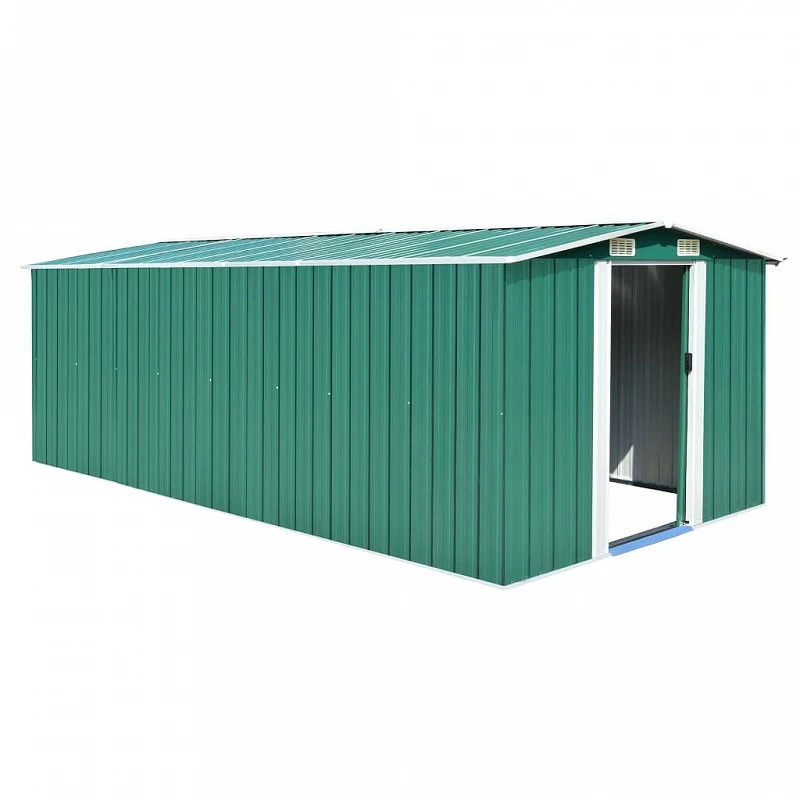 Acquista Capanno da Giardino 257x489x181 cm in Metallo Verde con riferimento GHV-143348 della ditta GARDENHOME